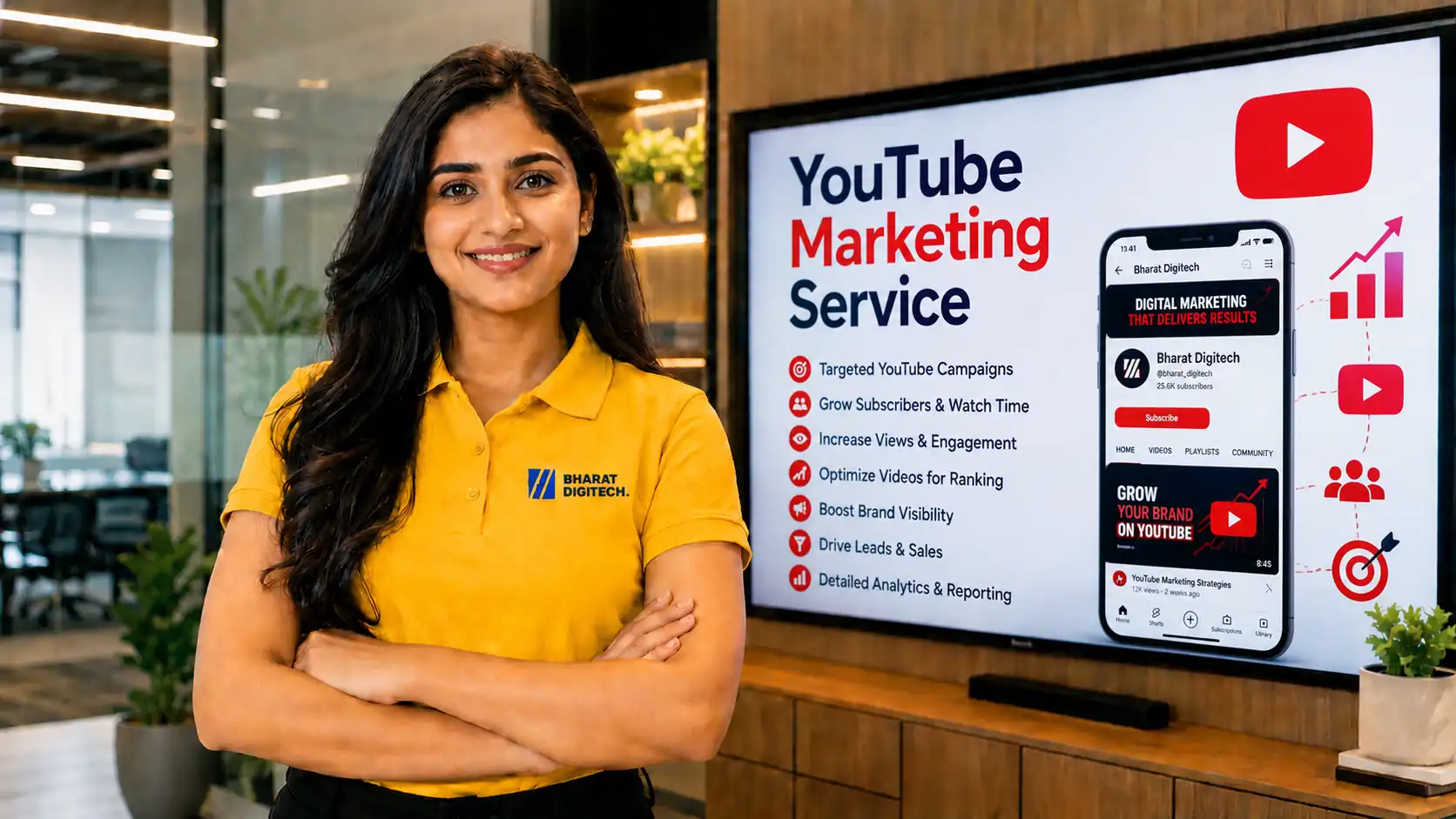 YouTube Marketing support by Bharat Digitech
